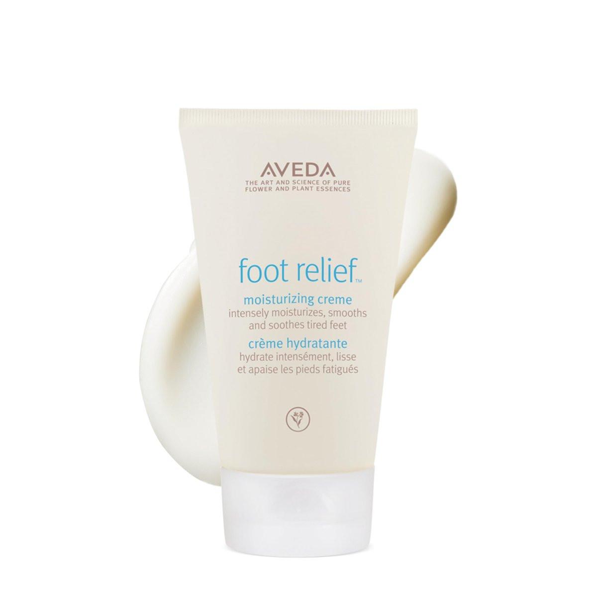 Aveda Foot Relief Feuchtigkeitscreme | Peeling, Pflege & Geschmeidigkeit für trockene Füße | mit Jojoba, Pfefferminze, Teebaum & Rizinusölen, 125 ml