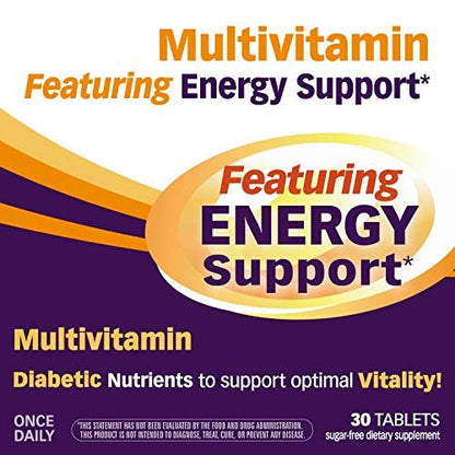Nature's Way alpha betic Diabetiker Multivitamin – Tägliche Nährstoffunterstützung mit B-Vitaminen, Alpha-Liponsäure, Taurin, Lutein – 30 Tabletten