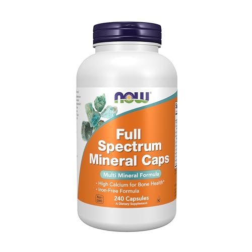 NOW Supplements, Vollspektrum-Mineral-Kapseln, Multi-Mineral-Formel, 240 Veggie-Kapseln