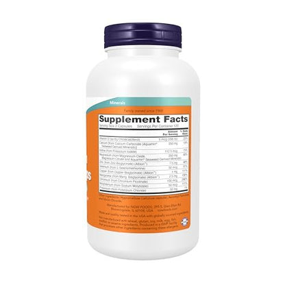 NOW Supplements, Vollspektrum-Mineral-Kapseln, Multi-Mineral-Formel, 240 Veggie-Kapseln