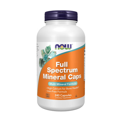 NOW Supplements, Vollspektrum-Mineral-Kapseln, Multi-Mineral-Formel, 240 Veggie-Kapseln
