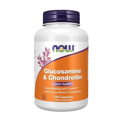 NOW Foods Glucosamin & Chondroitin mit Spurenelementkonzentrat und Alfalfa, 120 Kapseln