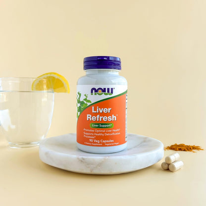 NOW Foods Leber Unterstützung™ mit Mariendistel-Extrakt und einzigartiger Kräuter-Enzym-Mischung, 90 vegane Kapseln