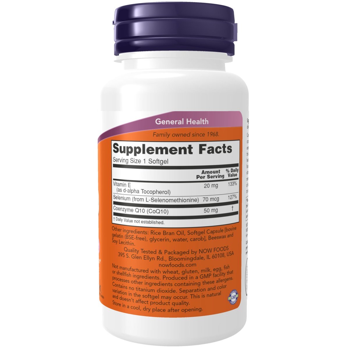 NOW Foods CoQ10 50 mg – Pharmazeutische Qualität, All-Trans Form, fermentiert, 100 Softgels
