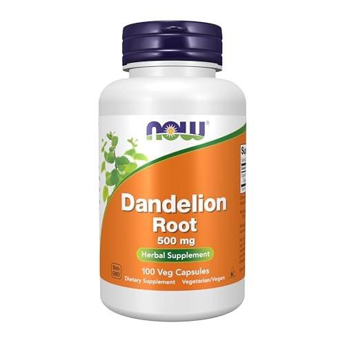 NOW Foods Dandelion Root 500 mg – 100 vegane Kapseln, Kräuterergänzung