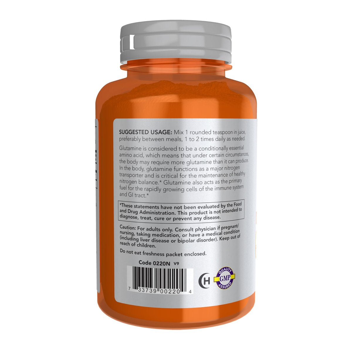 NOW Foods L-Glutamin reines Pulver – Stickstofftransporter & Aminosäure, 170 g