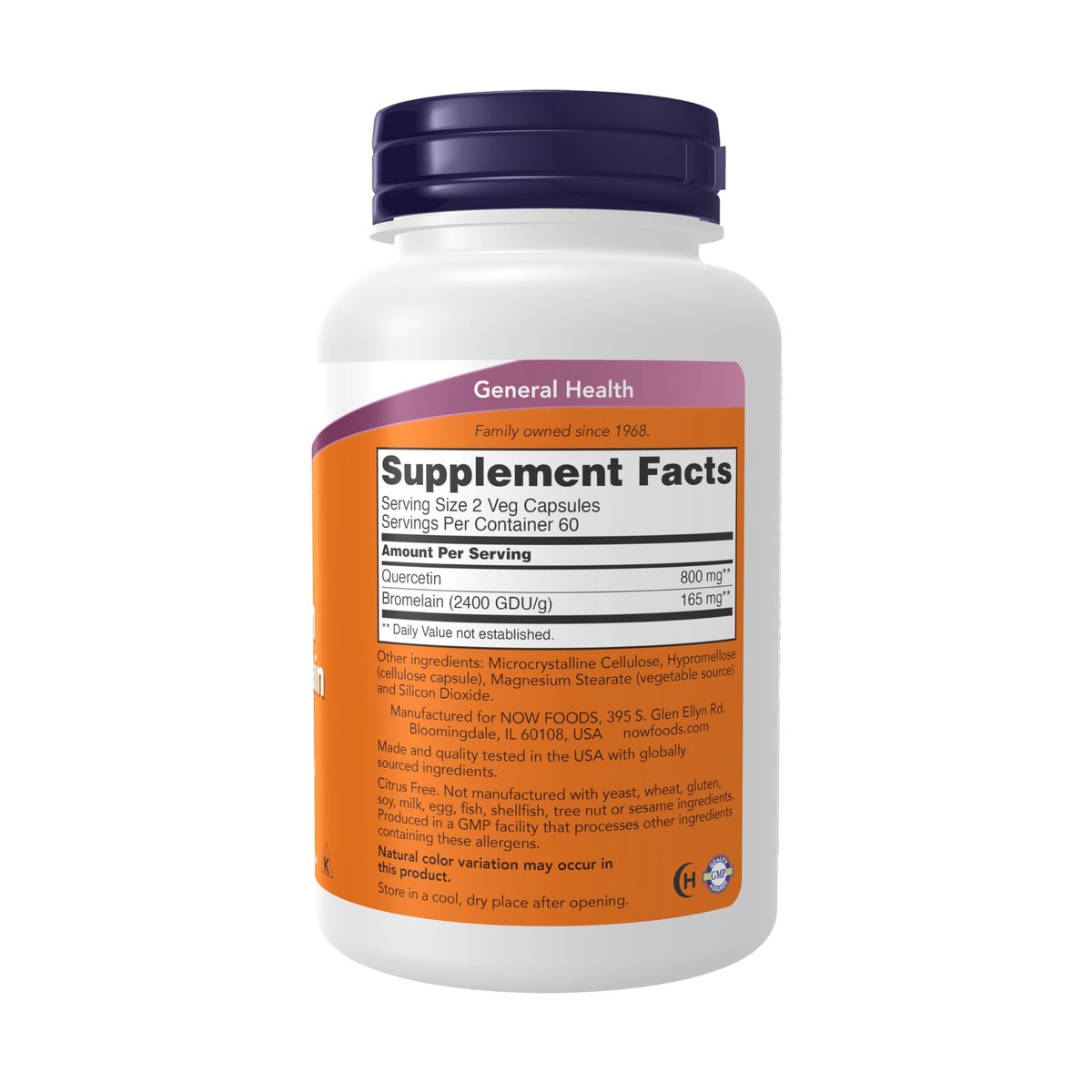 NOW Foods Quercetin mit Bromelain – 120 vegane Kapseln für ein ausgewogenes Immunsystem