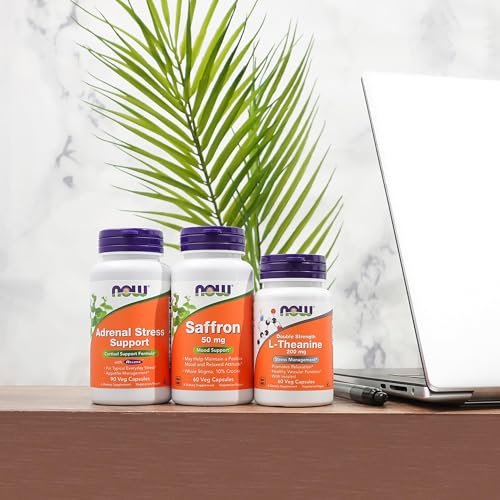 NOW Foods Nahrungsergänzungsmittel, Adrenal Stress Support, Cortisol-Unterstützungsformel* mit Relora®, für typischen Alltagsstress*, Appetitmanagement*, 90 vegane Kapseln