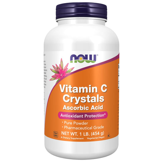 NOW Foods Vitamin C Kristalle (Ascorbinsäure) – Antioxidans-Schutz, 454 g