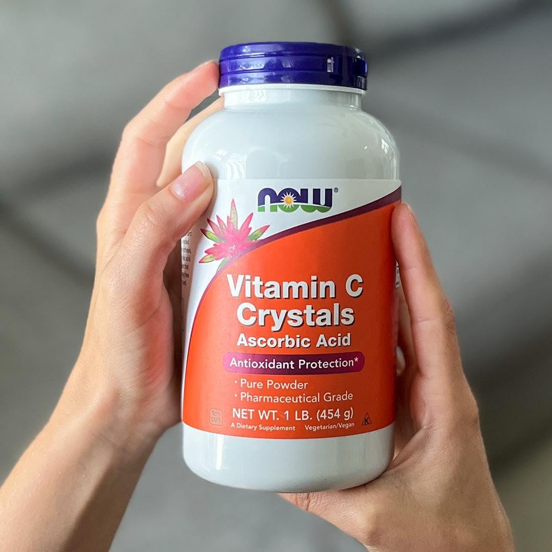 NOW Foods Vitamin C Kristalle (Ascorbinsäure) – Antioxidans-Schutz, 454 g