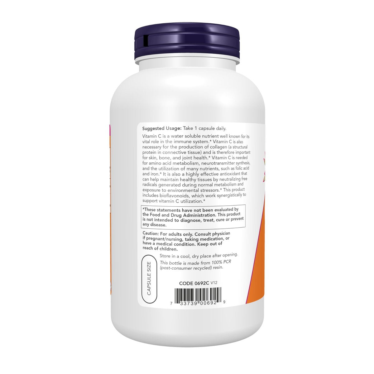 NOW Foods Vitamin C-1.000 mit 100 mg Bioflavonoiden, Antioxidantien-Schutz*, 250 vegane Kapseln
