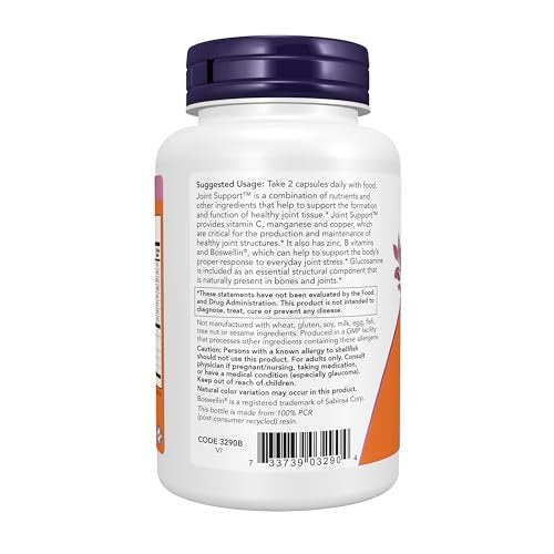 NOW Foods Gelenkunterstützung™ mit Glucosamin, Boswellin® und Seegurke, 90 Kapseln