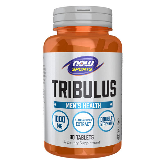 NOW Foods Tribulus Terrestris 1000 mg Doppelte Stärke – 90 Tabletten für Männergesundheit