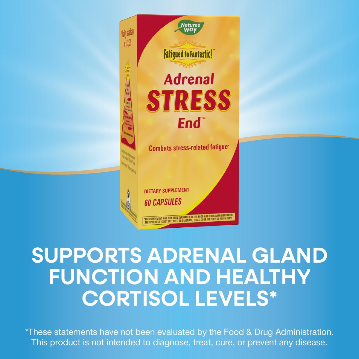 Nature's Way Adrenal Stress End – Unterstützung bei stressbedingter Erschöpfung*, 60 Kapseln