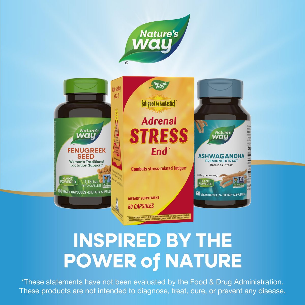 Nature's Way Adrenal Stress End – Unterstützung bei stressbedingter Erschöpfung*, 60 Kapseln