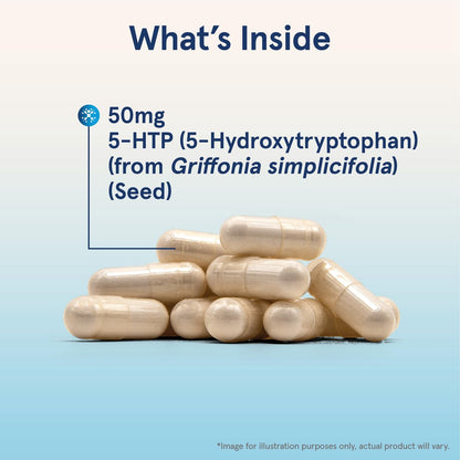 Jarrow Formulas 5-HTP 50mg – Gehirn- und Gedächtnisunterstützung, 90 Kapseln