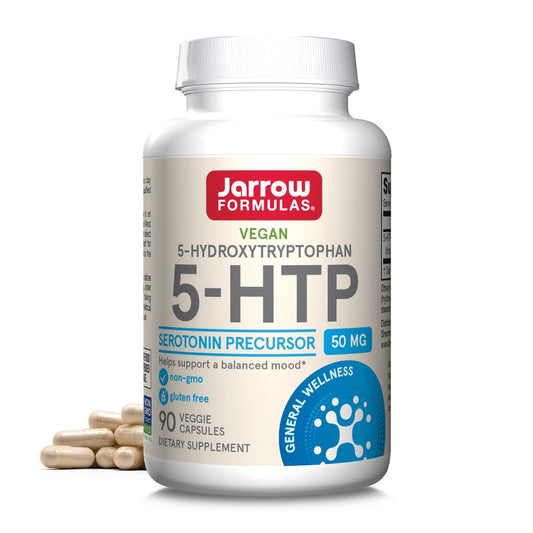 Jarrow Formulas 5-HTP 50mg – Gehirn- und Gedächtnisunterstützung, 90 Kapseln
