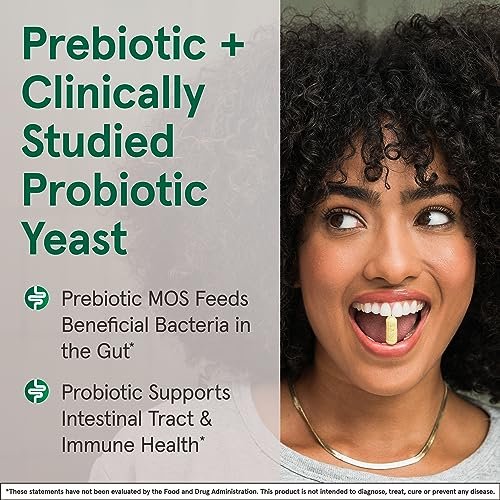 Jarrow Formulas Saccharomyces Boulardii + MOS Probiotika für Verdauungsgesundheit und Darmunterstützung - 5 Milliarden KBE pro Portion - 90 Kapseln mit verzögerter Freisetzung - Probiotikum + Präbiotikum - 90 Portionen