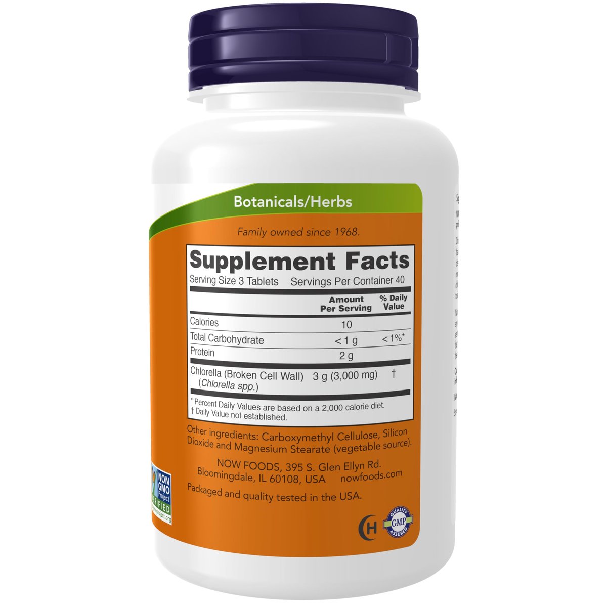 NOW Foods Chlorella 1000 mg – 120 Tabletten mit natürlichem Chlorophyll, Beta-Carotin, Carotinoiden, Vitamin C, Eisen und Protein