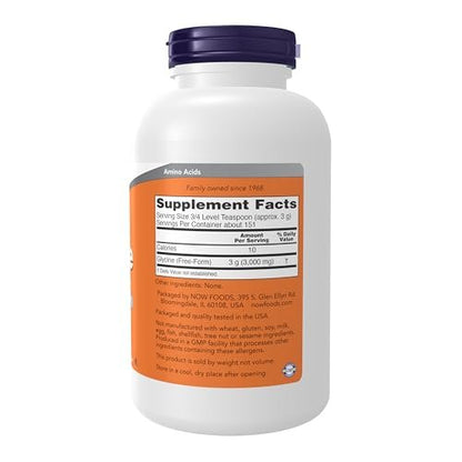 NOW Foods Glycin-Pulver, reines Pulver für erholsamen Schlaf und Neurotransmitter-Unterstützung, 1 Pfund (454 g)