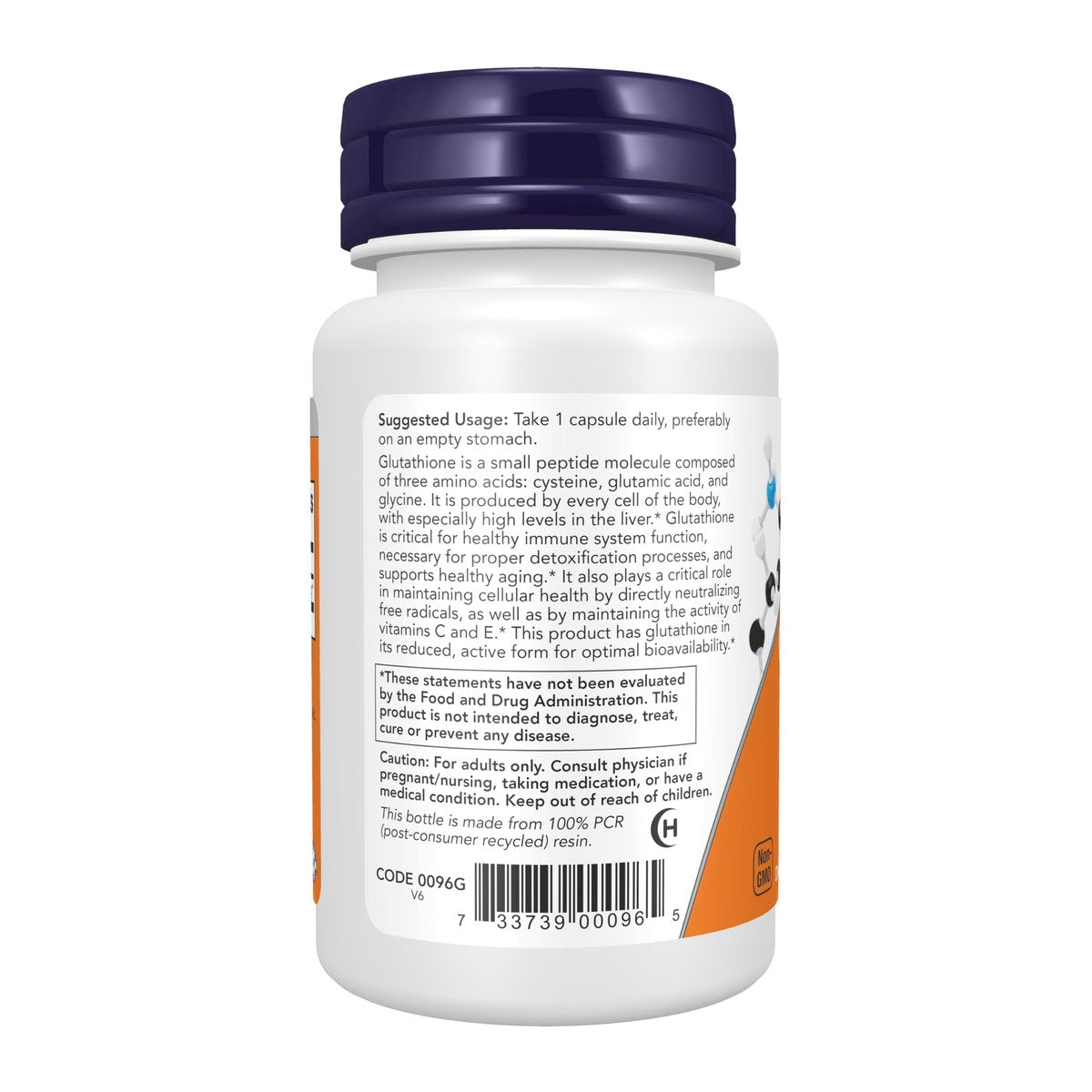 NOW Foods Glutathion 250 mg – 60 vegane Kapseln zur Unterstützung der Entgiftung und als Antioxidans