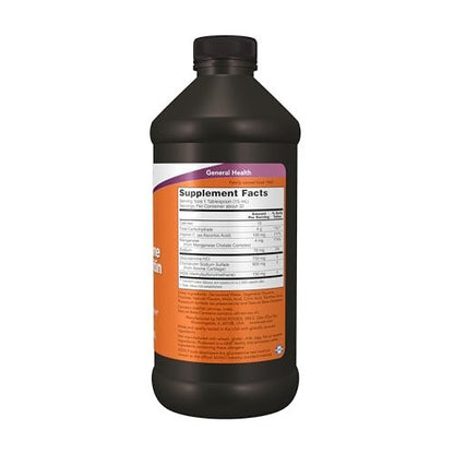 NOW Supplements, Glucosamin & Chondroitin mit MSM, Flüssig, für Gelenkgesundheit, Beweglichkeit und Komfort*, 473 ml
