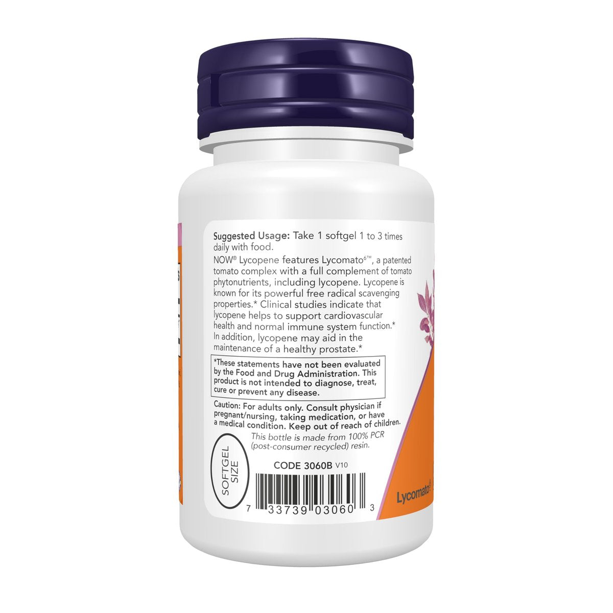 NOW Foods Lycopin 10 mg – Natürlicher Tomatenextrakt, 60 Softgels