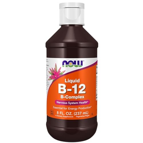 NOW Foods Vitamin B-12 Komplex Liquid, Energieproduktion*, Unterstützung des Nervensystems*, 240 ml