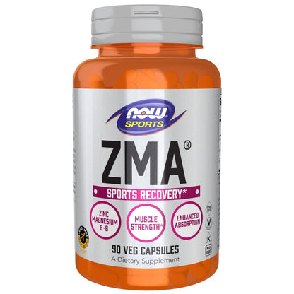 NOW Foods ZMA – Zink, Magnesium & Vitamin B-6 für verbesserte Erholung & Absorption, 90 Kapseln