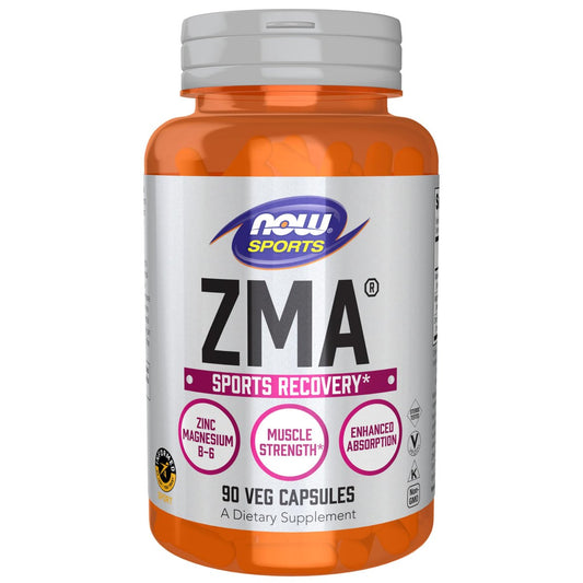 NOW Foods ZMA – Zink, Magnesium & Vitamin B-6 für verbesserte Erholung & Absorption, 90 Kapseln