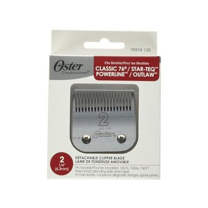 Oster Professional Wechselklinge Größe 2 – 6,3 mm, Edelstahl, für Haarschneidemaschinen