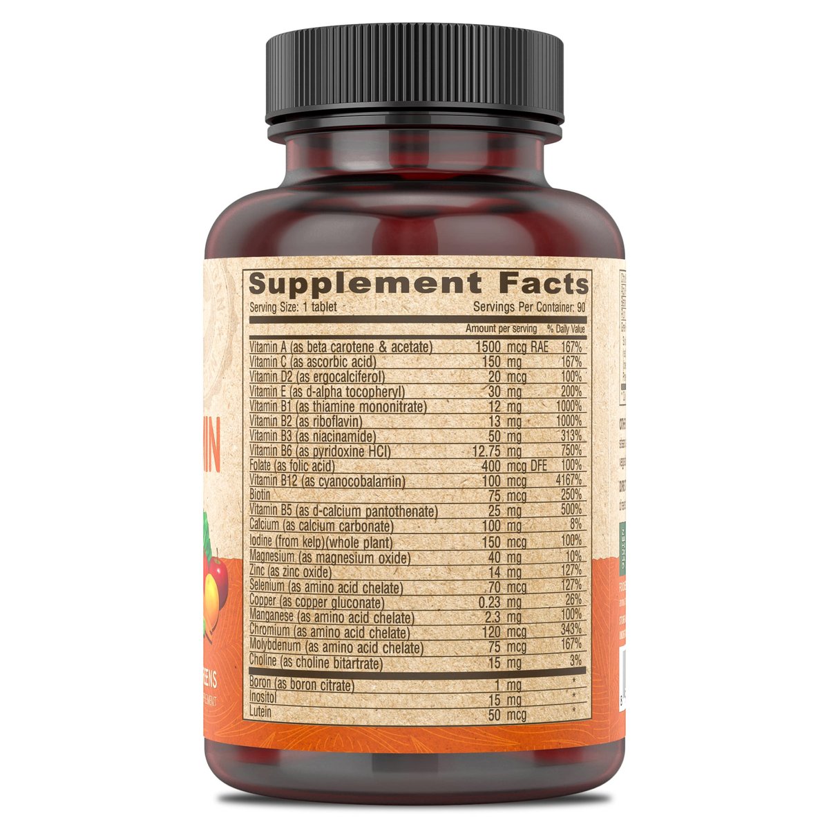 DEVA Vegan Eisenfreies Multivitamin & Mineral Ergänzungsmittel mit Grünzeugmischung, Spirulina, Chlorella, Ashwagandha, Brokkoli, 90 überzogene Tabletten
