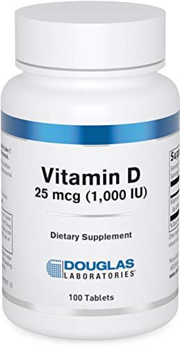 Douglas Laboratories Vitamin D3 25 µg (1.000 IE) – 100 Tabletten – Unterstützt Immunsystem, Knochen- und Zahngesundheit*