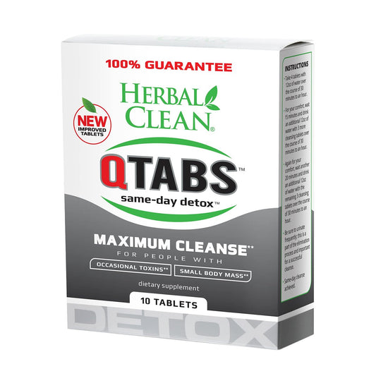 Herbal Clean QTabs Same-Day Detox – 10 Tabletten, diskret und tragbar