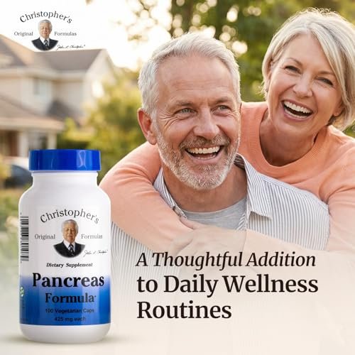 Christopher's Original Formulas Pankreas-Formel – Bauchspeicheldrüsen-Reinigung, Entgiftung & Reparatur – Probiotika für die Verdauungsgesundheit