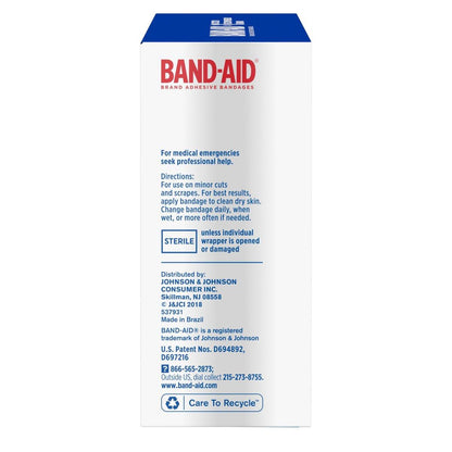 Band-Aid Brand Tru-Stay Sheer Strips – Selbstklebende sterile Wundverbände in verschiedenen Größen, 80 Stück