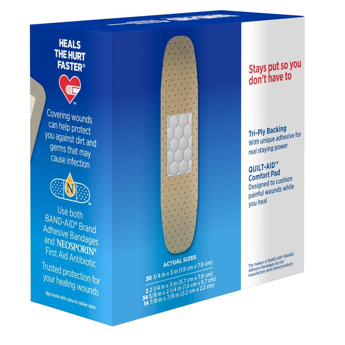 Band-Aid Brand Tru-Stay Sheer Strips – Selbstklebende sterile Wundverbände in verschiedenen Größen, 80 Stück