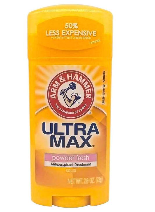 Arm & Hammer Ultramax Invisible Solid Powder Fresh Antiperspirant & Deodorant – 2,6 oz