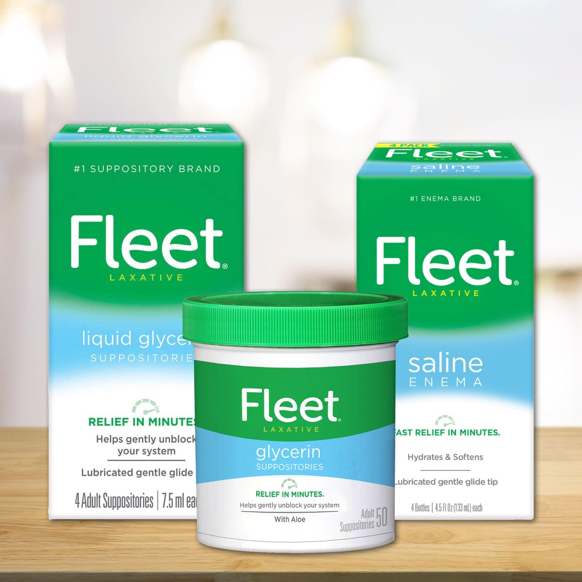 Fleet Salinisches Abführmittel Einlauf, Verstopfungslinderung für Erwachsene, schnell wirkender vorgefüllter Einlauf, 4,5 Fl Oz, 2 Flaschen