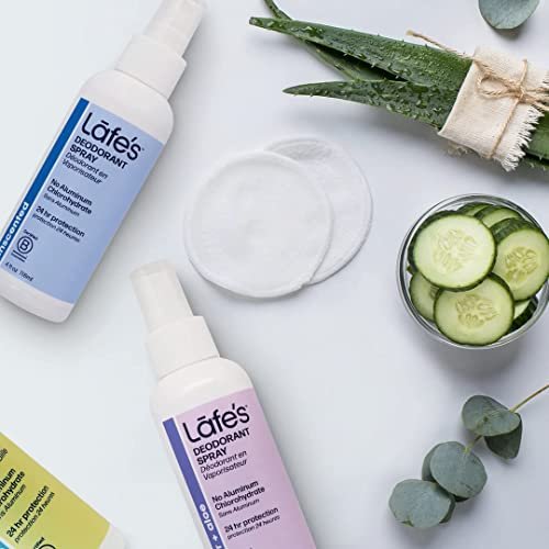 Lafe's Natürliches Deodorant Spray | 118 ml Aluminiumfrei, Parabenfrei & Backpulverfrei | 24-Stunden-Schutz | Ungesichert