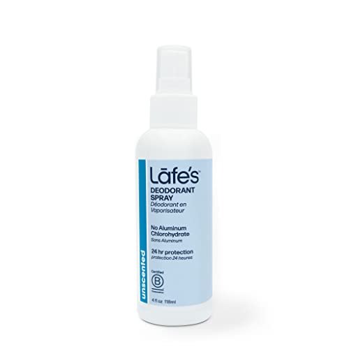 Lafe's Natürliches Deodorant Spray | 118 ml Aluminiumfrei, Parabenfrei & Backpulverfrei | 24-Stunden-Schutz | Ungesichert