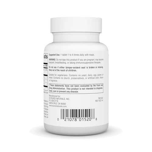Source Naturals DIM 100 mg – 30 Tabletten – Diindolylmethan zur Unterstützung des Hormonhaushalts