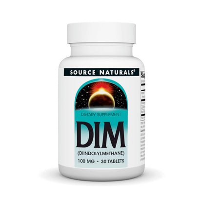 Source Naturals DIM 100 mg – 30 Tabletten – Diindolylmethan zur Unterstützung des Hormonhaushalts
