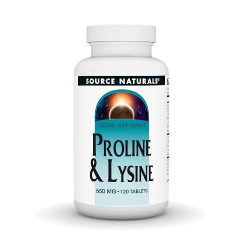 Source Naturals Prolin & Lysin, 550 mg – 120 Tabletten