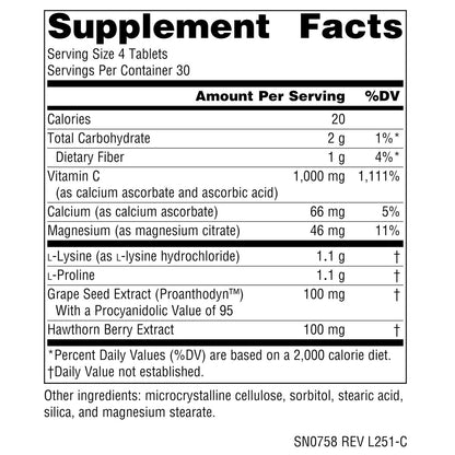 Source Naturals Prolin & Lysin, 550 mg – 120 Tabletten