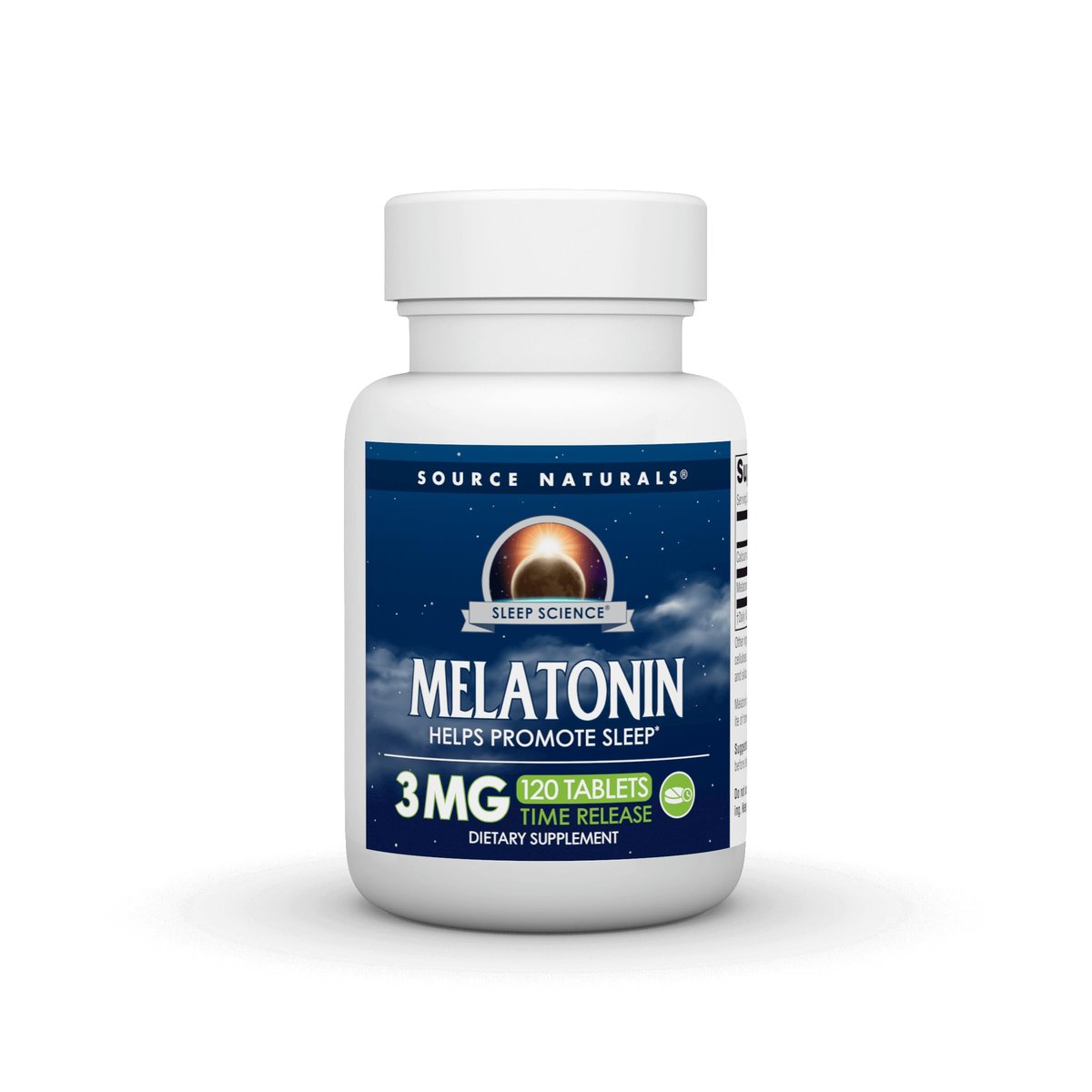 Source Naturals Zeitfreisetzendes Melatonin - 3 mg, 120 Tabletten