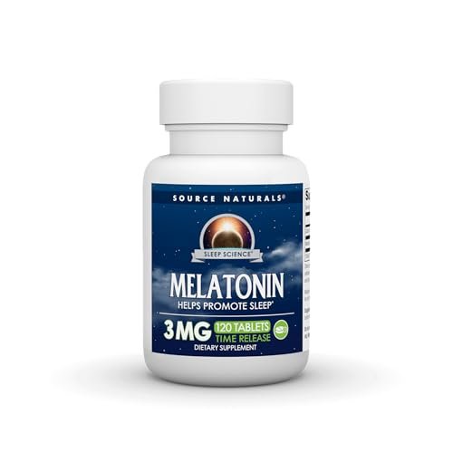 Source Naturals Zeitfreisetzendes Melatonin - 3 mg, 120 Tabletten