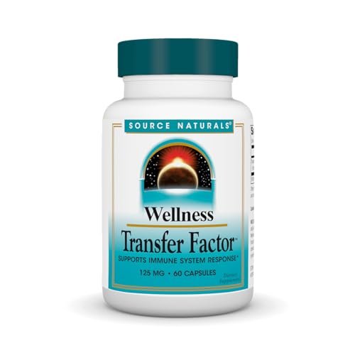 Source Naturals Wellness Transfer Factor – Immunsystem-Unterstützung, 125 mg, 60 Kapseln