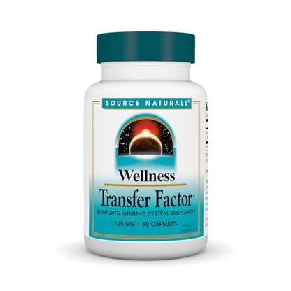 Source Naturals Wellness Transfer Factor – Immunsystem-Unterstützung, 125 mg, 60 Kapseln
