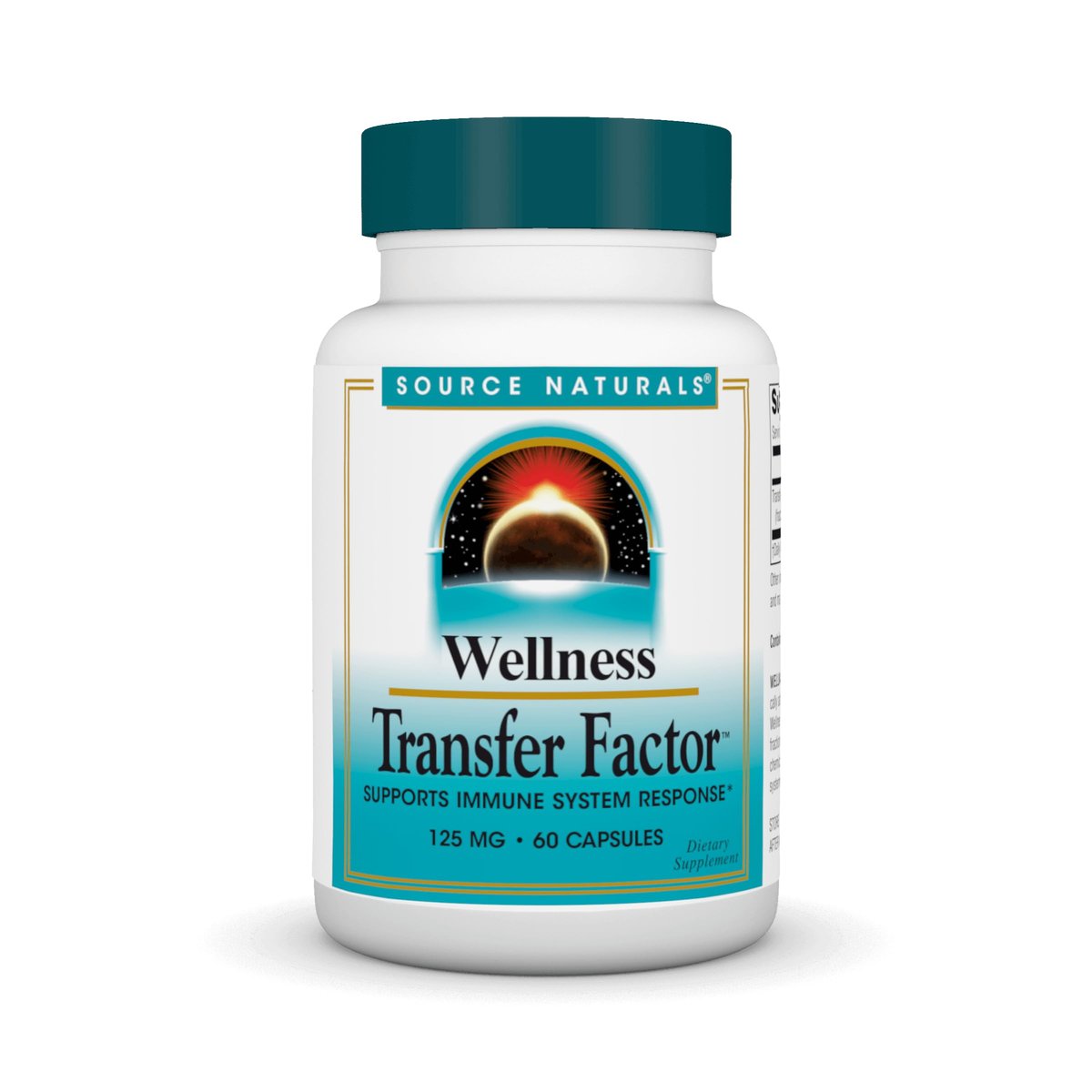 Source Naturals Wellness Transfer Factor – Immunsystem-Unterstützung, 125 mg, 60 Kapseln